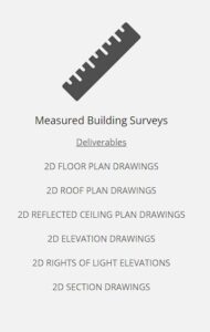 2D 3D Measured Building Surveys Floor Roof Plans Elevations & Section Drawings